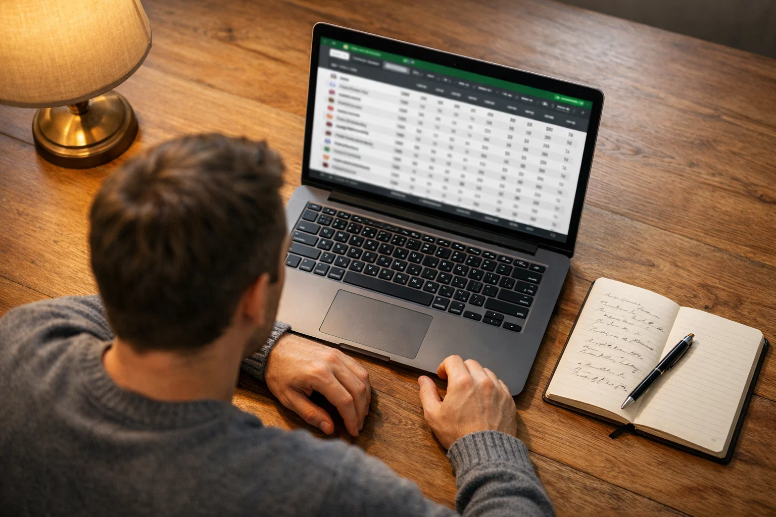 Henkilö tutkii jääkiekon vedonlyöntikertoimia kannettavalla tietokoneella